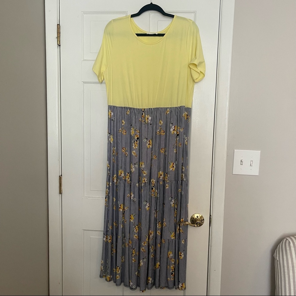 Boutique Tiered Maxi Dress XL